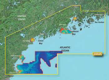 Garmin Bluechart G3 High Res Relief-Shading Garmin Bluechart G3 High Res Relief-Shading
