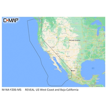 C-MAP Reveal NA-Y206 US West Coast and Baja