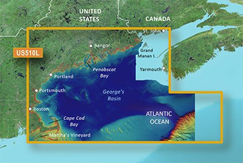 Garmin Bluechart G3 High Res Relief-Shading